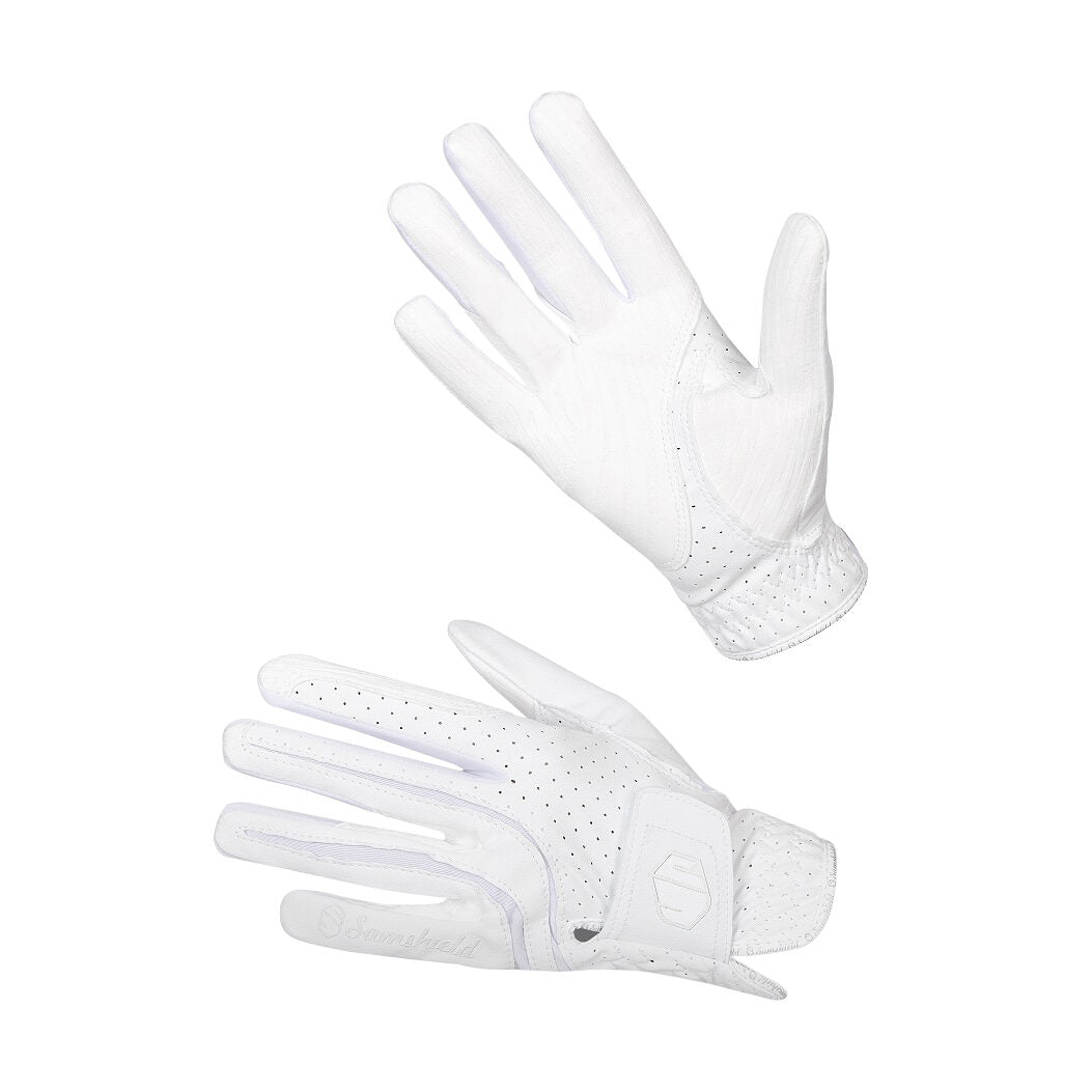 The Samshield White  V skin stretch riding glove is a highly technical, durable glove. It has a perforated front for comfort and breathability. Textured Silicone grip on the inside. Ergonomically designed for a perfect fit and freedom of movement when riding. Finished with the Samshield logo. 