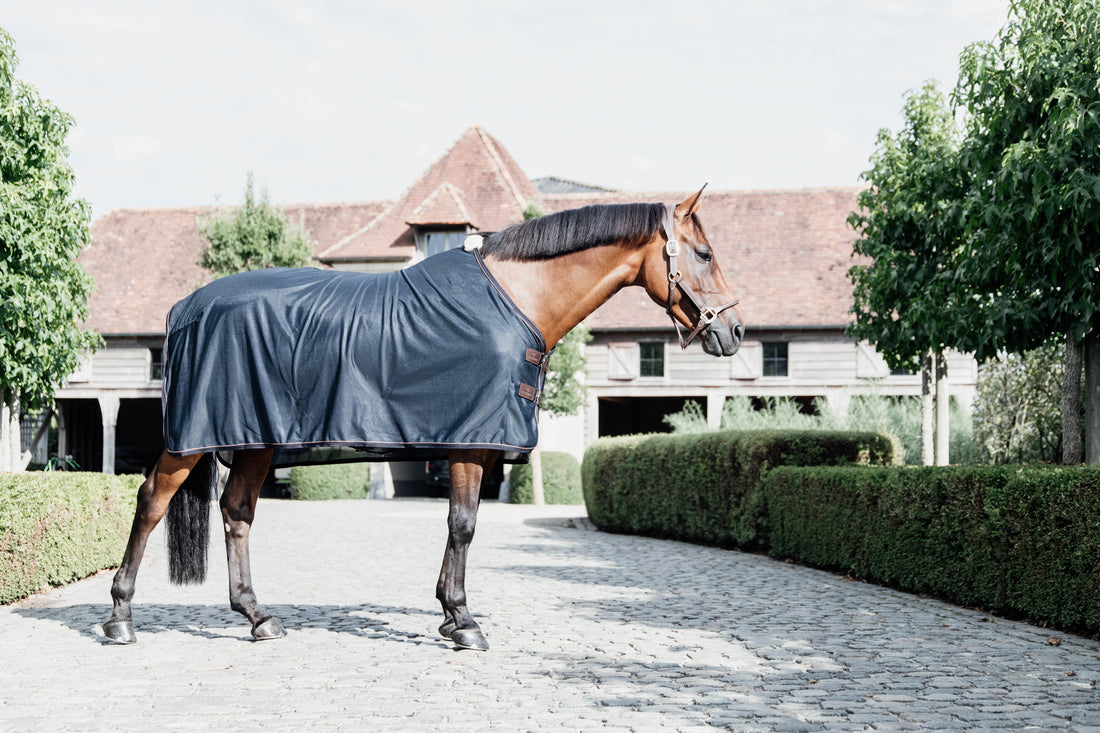 This Fly sheet will be your horse’s best friend during summer. Some horses have sensitive skin and need some extra protection in the stables against flies. Kentucky have developed a light rug to prevent your horse from any bugs at the stable.