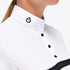 Cavalleria Toscana Jersey Mesh S/S Button Up Competition Polo with Logo Tape