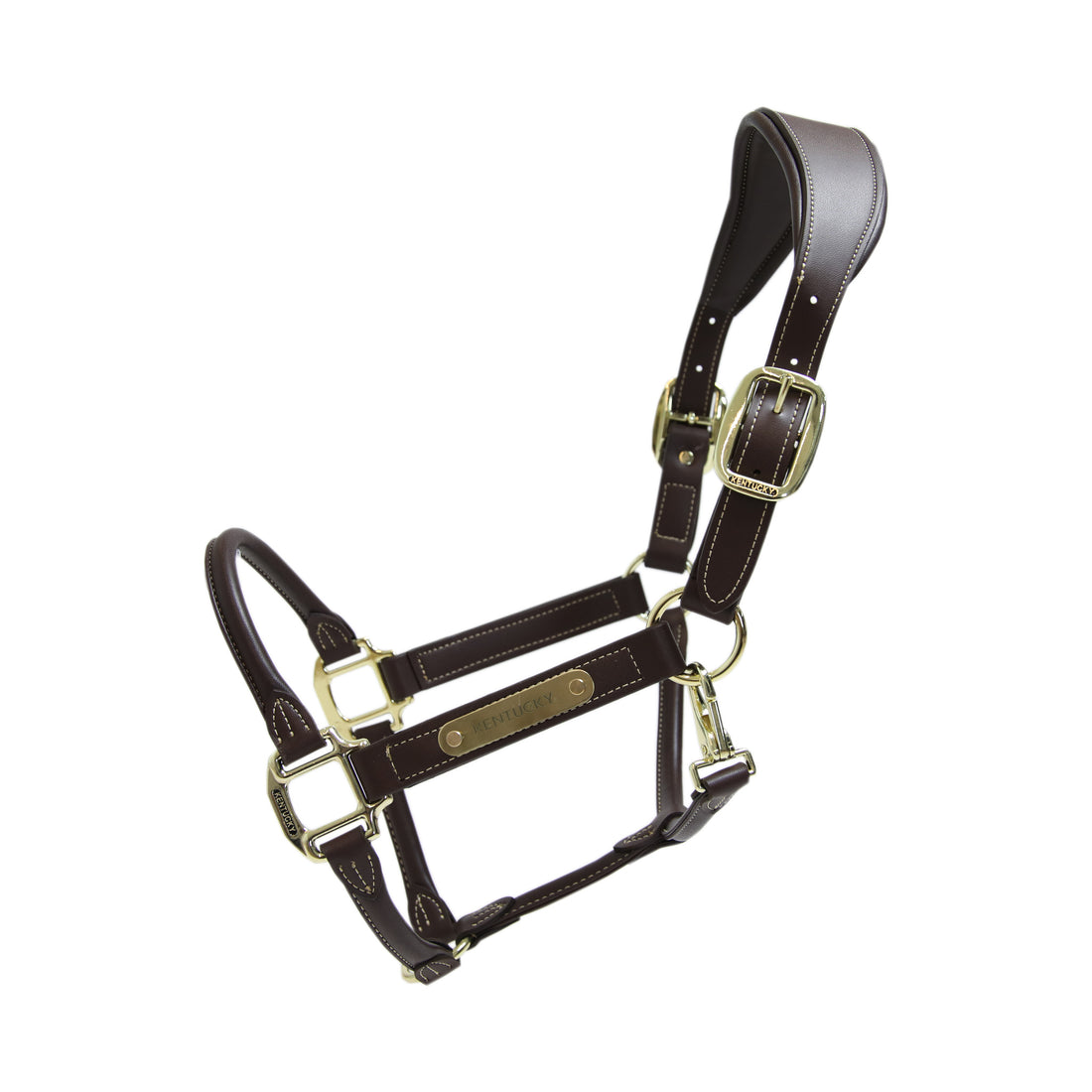 The Anatomic Leather Halter is made of artificial vegan leather (100% animal friendly). This artificial leather does not absorb water or dirt, does not break or change colour. 