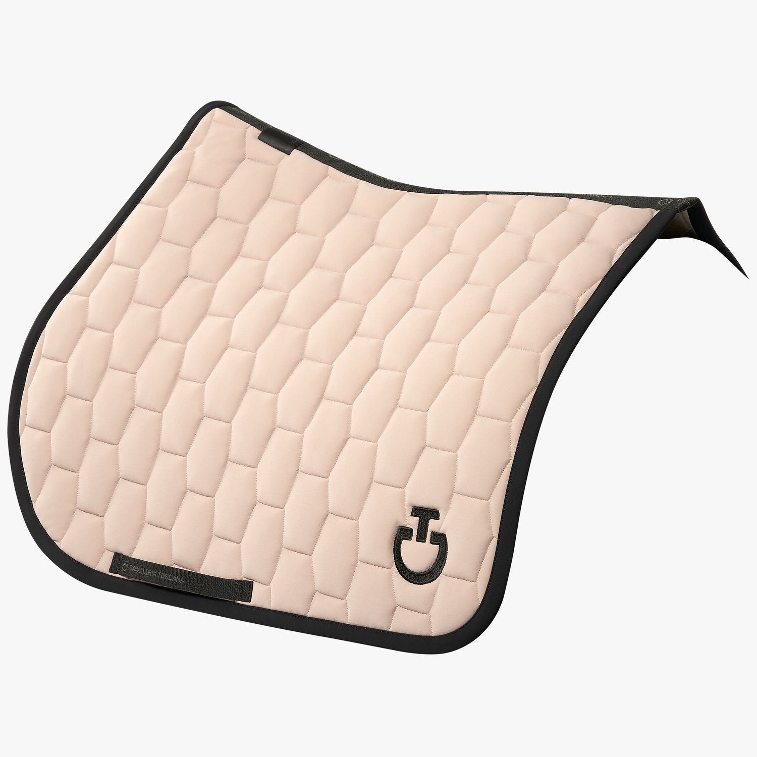 Cavalleria Toscana Cipria Pink Quilted Geometric Jumping Saddle Pad