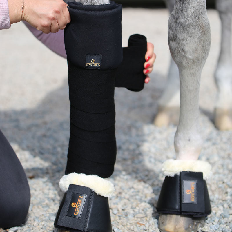 Kentucky Quilted Stable Bandage Pads are by far the best stable bandage pads on the market. As a result they are a perfect alternative to chunky travel boots and much softer on the horses skin.