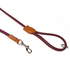 The dogs and Horses Merlot rolled leather lead is soft and comfortable to hold and handle. But strong. Available for small, medium or large dogs (thickness and size of hooks will vary).  Made of an internal rope core around which we wrap, glue, stitch the soft leather. This rope is made specially to prevent rotting if it gets wet and is load-bearing into the hundreds of kilograms (regardless of the size of your dog).