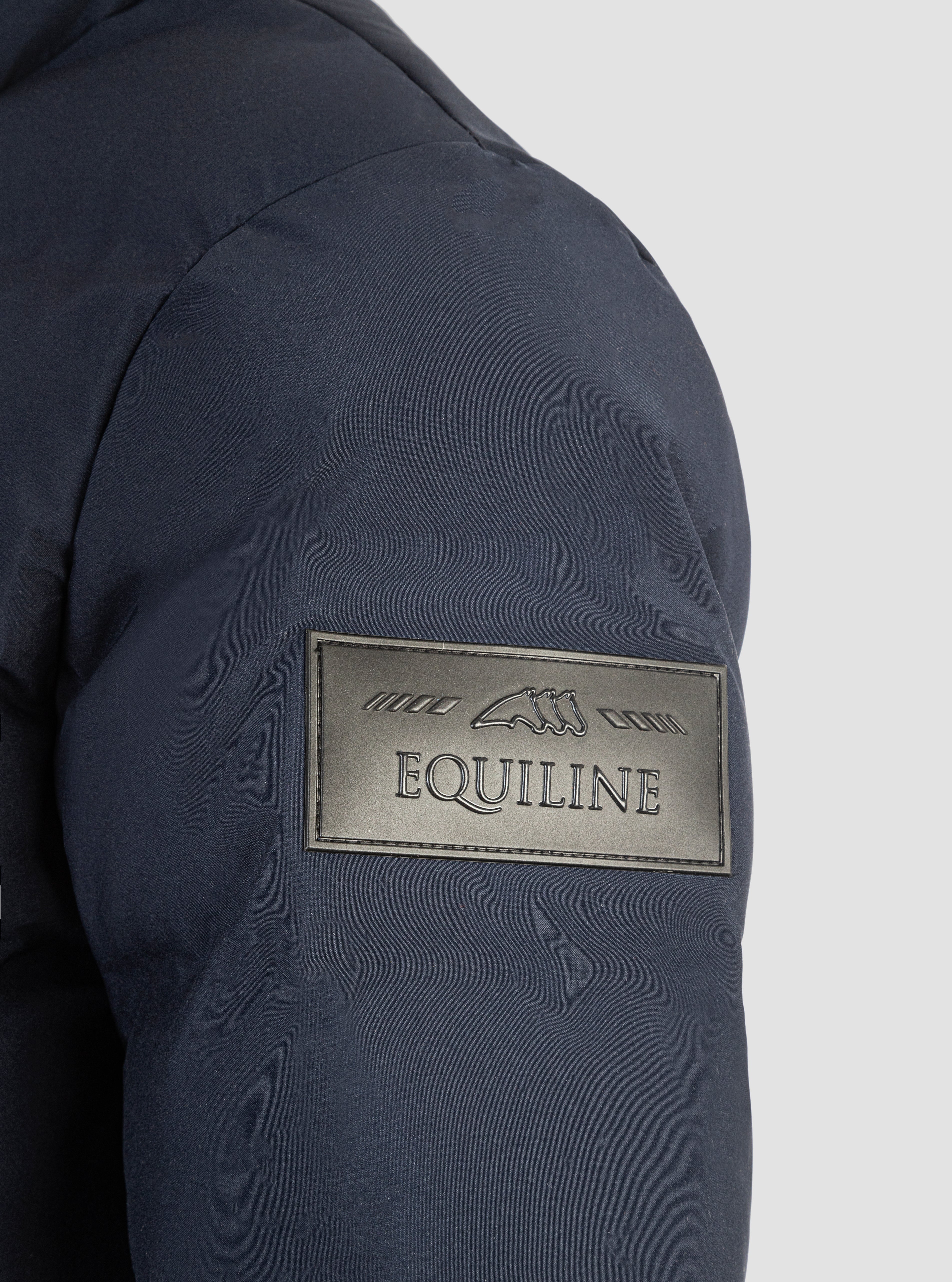 Equiline Cadoc Navy Puffer Coat