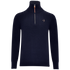 The Laguso Rolph Unisex jumper. In a Navy knitted and a quarter zip, this is a great transitional piece to take you through the seasons. Finished with a small Laguso logo. 